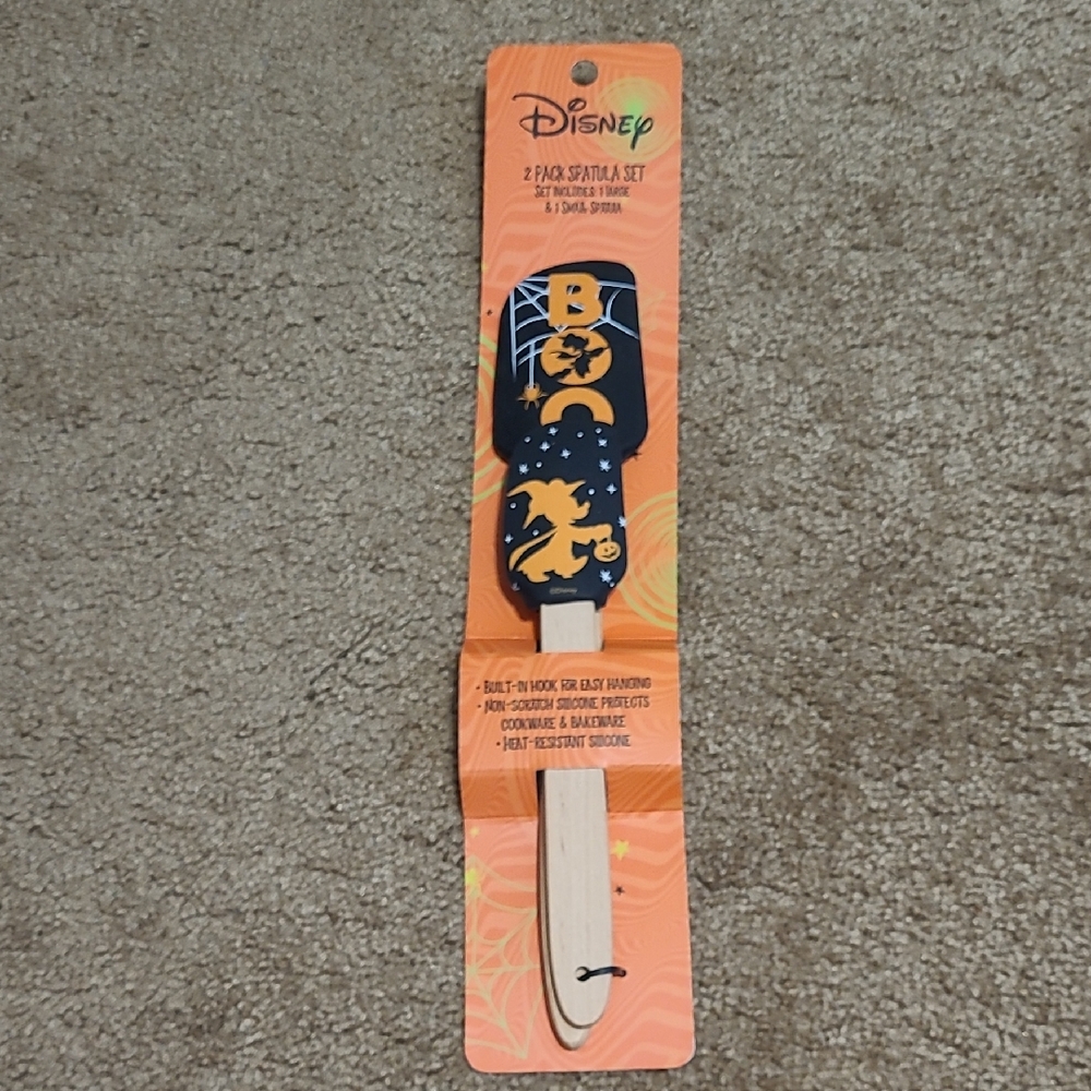 NWT! Disney BOO Spatula Set - Orange and Black